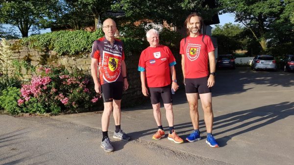 Drei Minuten vor dem Start